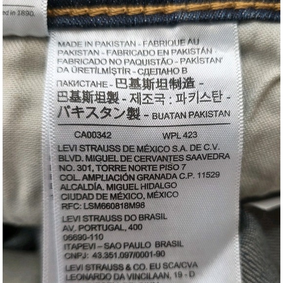 Levi 511 Slim Fit Mens 33 x 34 Jeans Mid Wash Stretch Denim Classic City New - Picture 7 of 8